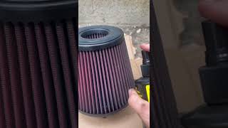 Cleaning up a Reusable Air Filter cars automobile racing filter mustang mechanic cleaning [upl. by Anivram]