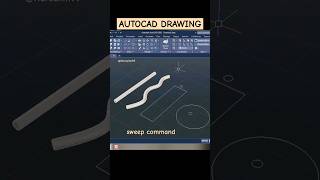 AUTOCAD DRAWING  Sweep Command [upl. by Aileduab]