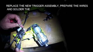 RYOBI Impact Driver RID1801  SLOW SPEED TRIGGER FAULT REPAIR [upl. by Henrik]