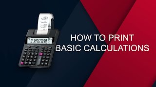 Printing Calculator  How To Print Basic Calculations [upl. by Airat]