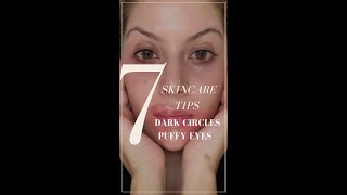 Skincare routine for dark circles puffy eyes under eye wrinkles or Milia under eyes [upl. by Aldercy]