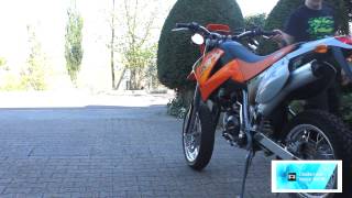 KTM 640 LC4 Supermoto Sound  HXC [upl. by Arahc]