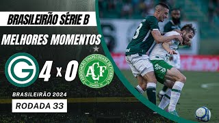 CHAPECOENSE 0 X 4 GOIÁS  MELHORES MOMENTOS DO JOGO DE ONTEM PELO BRASILEIRÃO SÉRIE B 2024 [upl. by Johnnie]