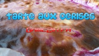 Tarte aux cerises à la crème pâtissière maison [upl. by Gnaw]