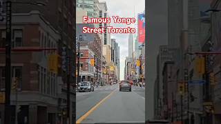 Famous Yonge Street Toronto canada toronto youtube shorts viral [upl. by Anairo378]