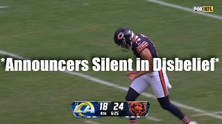 The Bears Punter Just Broke the Announcers [upl. by Dietz844]