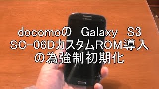 docomo Galaxy S3SC06DカスタムROM導入前に強制初期化 リカバリーモード【ドコモ】【白ロム】 [upl. by Franciskus]