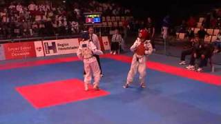 Female 49KG 2009 World Taekwondo Championships Copenhagen Jordan vs Mali R3 [upl. by Sharia]