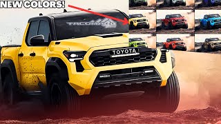 2024 Toyota Tacoma New Colors  First Look Tacoma TRD Pro [upl. by Asseneg]