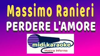 Massimo Ranieri  PERDERE LAMORE  karaoke [upl. by Evol965]