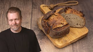 The best Jewish Sourdough Rye Bread Recipe  Foodgeek Baking [upl. by Olaznog]