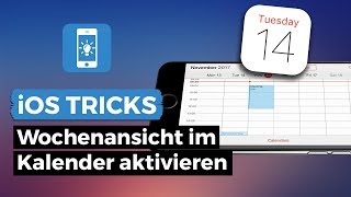 iPhone Kalender  Wochenansicht aktivieren  iPhoneTricksde [upl. by Conrado]