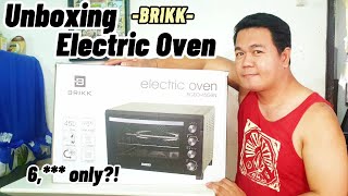 Unboxing and Slightly Review of BRIKK 45L Electric Oven BGEO45GRN [upl. by Enidanreb]