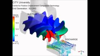 Screw Compressor CFD Analysis [upl. by Nguyen]