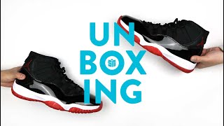 Jordan 11 Bred 2019 Unboxing [upl. by Nohtahoj]