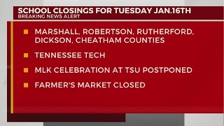 More school closings for Jan 16 2024 [upl. by Atires]