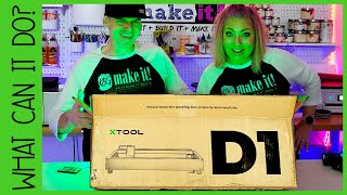 Makeblock xTool D1 Desktop Laser Unboxing and Review [upl. by Odnuges143]