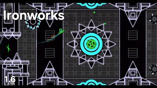 Easy Demon Ironworks by JH1235  Geometry Dash 16 [upl. by Norita]