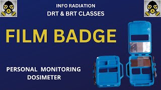 film badge dosimeter  personal monitoring device  radiology  drt and brt classes [upl. by Inaffit870]