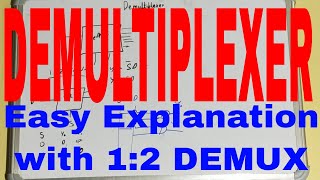 DemultiplexerWhat is Demultiplexer1 to 2 DemultiplexerDemultiplexer Truth Table and Circuit Diagr [upl. by Novej]