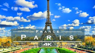 Paris France 🇫🇷  by drone 4K [upl. by Leno320]