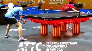 Wang Chuqin vs Oh Junsung  MTSF  2024 Asian Championship [upl. by Chill333]