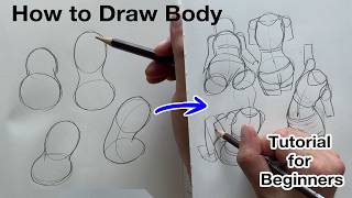 Basic Body Drawing Tutorial for Beginners [upl. by Scriven]