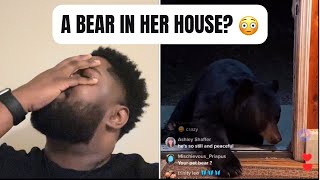 Woman Watches Bear Sit In Her House 😳 [upl. by Hoxsie438]