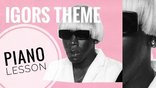 🎹 Tyler The Creator  Igors Theme RWP piano tutorial [upl. by Coster]