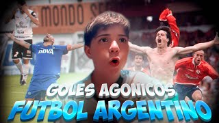 GOLES AGONICOS DEL FUTBOL ARGENTINO  BABITADELCAI [upl. by Mashe]