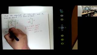 Math 054 PreCalc B Fall 2024 84 Algebraically Defined Vectors and Dot Product [upl. by Ardisj]