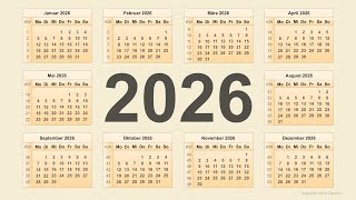 Kalender 2026 [upl. by Neiv]