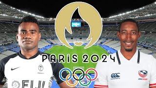 FIJI 7s vs USA 7s PARIS OLYMPICS SEVENS 2024 Live Commentary [upl. by Seditsira]