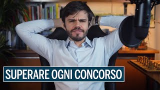 Come SUPERARE qualsiasi CONCORSO metodo segreto [upl. by Omland]