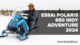 Polaris 650 Indy Adventure 137 2024 – Essai à West Yellowstone [upl. by Heaps525]