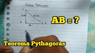 Teorema Pythagoras  Rumus Pythagoras Mencari Sisi Alas Segitiga  Matematika Kelas 8 [upl. by Ilise]