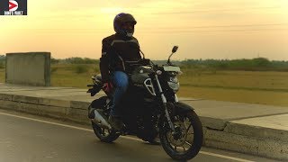 Yamaha FZS V30 ABS First Ride Review Braking Test BikesDinos [upl. by Anert336]