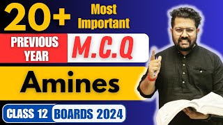 Class 12 Chemistry  20 Important MCQ of Amines for Boards [upl. by Mahoney]