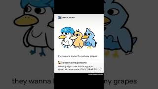 GRAPES 🍇 ONLY ⚠️ duck pokemon lemonade memes [upl. by Imailiv]