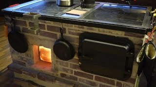 Walker Wood Fired Masonry Cookstove and Oven Introduction and Overview [upl. by Ahsataj93]