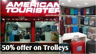 American Tourister Trolley Bag Shopping Vlog  50 Offer on Trolley Bags Best Trolley Bags [upl. by Tsugua]