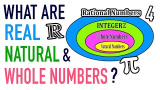 WHAT IS A REAL NUMBER WHOLE NUMBER NATURAL NUMBER [upl. by Devon]