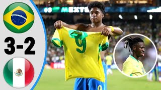 Brazil 3 × 2 Mexico  Extended Highlight and All Goals Friendly 2024 HD [upl. by Ehtylb]