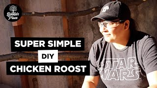 Simple DIY Chicken Roosts for Chicken Coop  Homestead DIY Projects [upl. by Tyre]