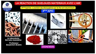 La réaction de quelques matériaux avec lair 3ème partie [upl. by Neri920]