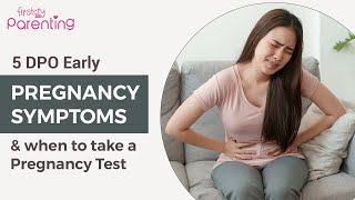 5 DPO Early Pregnancy Symptoms amp When to Take the Test [upl. by Quenby]