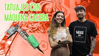 CÓMO NO HACER TATUAJES FABRICANDO UNA MÁQUINA DE TATUAR CASERA💉  Malu a la obra 🛠️🔥 [upl. by Filia970]