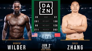 DEONTAY WILDER vs ZHILEI ZHANG FULL FIGHT [upl. by Blount121]