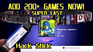 Add 200 GAMES NOW to your PlayStation Classic with True Blue Mini Overdose Hack Stick Super Easy [upl. by Htebsil]