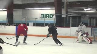 Crosby amp Marchand scrimmage together [upl. by Notanhoj]